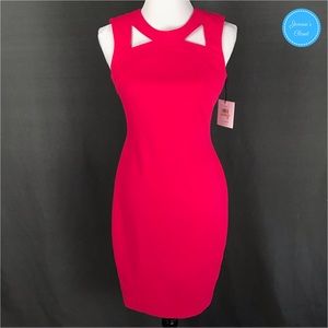 Calvin Klein Hot Pink Sleeveless Bodycon Dress